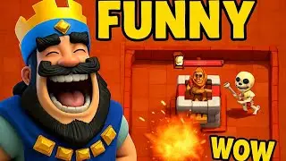Playing Clash Royale WARNING Very funny