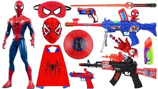 Spider Man Toy Series unboxing - Cloak, Mask, Gloves, Toy Gun, Shield, Laser Sword