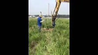 Solar Ground Screw Pile Driver