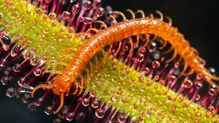 SUNDEW vs CENTIPEDE | Drosera Capture in Extreme Macro 4K