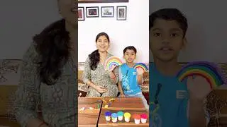 Anant or Mumma ne banaya clay se rainbow 🌈