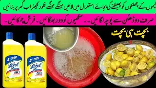 Lemon Peel Floor Cleaner | Homemade Floor Clean |  Cleaning Hacks