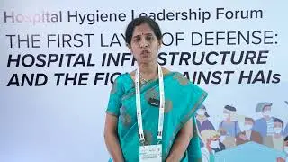 Dr Supriya Amey shared her views on Hospital Hygiene Leadership Forum
