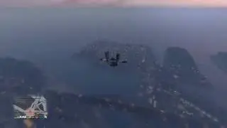 GTA V - Extreme Proximity Wing Suit Bridge Water Landing