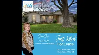 JUST LISTED FOR LEASE!!! 3107 Timber View Drive, Sugar Land TX 77479