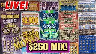$250 Massachusetts Lottery Scratch Ticket Mix➕PLUS GIVEAWAYS! — LET'S GET MONEY 🍀😎 Marbles on Stream