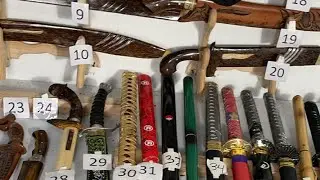 Promo Beli 1 dapat 2🔥 Pedang Golok Pisau Kujang Badik Kerambit Golsem Samurai Terbaru!