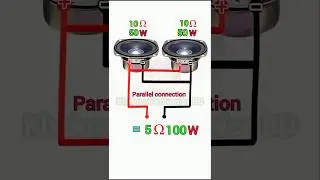 How to calculate speaker impedance when connected in series and parallel