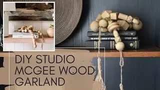 DIY Studio McGee Wood Bead Garland