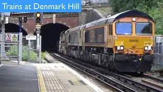Southeastern, Thameslink and London Overground trains at Denmark Hill