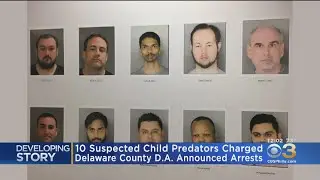 10 Suspected Child Predators In Delaware County Arrested