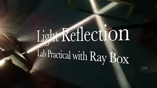PRACTICAL: How to conduct experiment on light reflection with a mirror and a ray box - Physics Rox