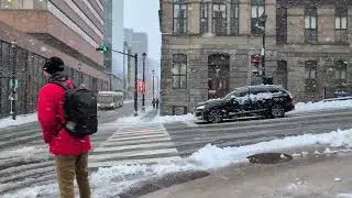 Walking in Halifax Snow Storm