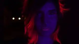 Hoop and fire blacklight flowartist video