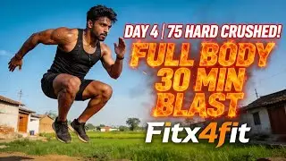 Full body workout no Equipment with Fitx4fit | Day 4 of 75 hard #homeworkout #youtubeshorts #fatloss