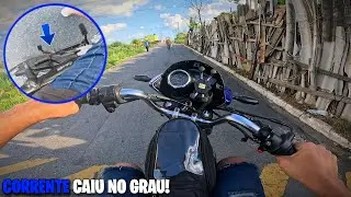 A CORRENTE CAIU TENTANDO DAR GRAU DE SHINERAY CROSS 50CC! 🚀🐱‍👤🥳