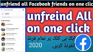 how to unfriend all facebook friends on one click||2021||unfriend all facebook friends on one click