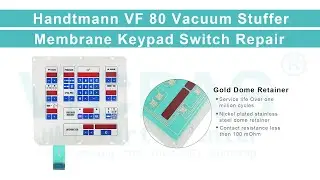 Handtmann VF 80 Vacuum Stuffer HANDTMANN Membrane Keyboard Repair