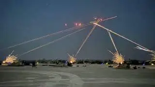 Precision firing of ZU-23 MM Anti Aircraft gun engaging low-level threats by Indian Army