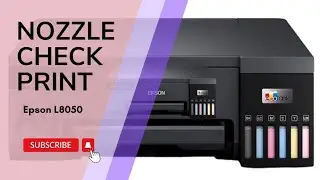 HOW TO PRINT NOZZLE CHECK ON EPSON L8050/L18050