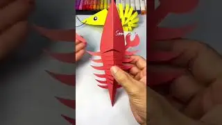 How to Make a Prawn Fish with Paper | 5 Minute Craft