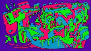 Psychedelic Illustration TIMELAPSE 