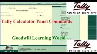 Tally Expert Magic ||  Tally erp 9 calculator panel commands  || Tally advance features