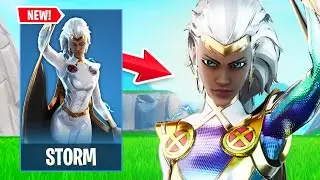 NEW STORM Skin Gameplay in FORTNITE! (Punk Storm Style, Gale Force Emote, Pickaxe & More)