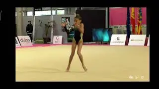 Paula S&aacute;nchez Giner. Campeonato Espa&ntilde;a Absoluto. Manos libres. R&iacute;tmica Santomera (Murcia)