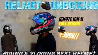 IGNYTE IGN-8✅HELMET🍁REVIEW || UNDER🤑₹3999 RIDING & VLOGING😍|| #helmet #rider #newvideo #ign-8 #vlog
