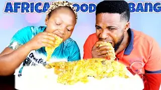 MY HUSBAND REFUSED TO DO CHALLENGE | FUFU AND OKRA SOUP MUKBANG | AFRICAN FOOD MUKBANG