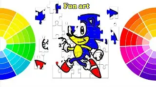 How To Draw Sonic (Puzzle)