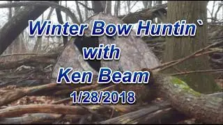 NJ Winter Bow Hunting with Ken Beam in Califon NJ on 1/28/18