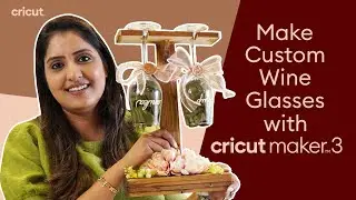 Custom Wine Glass using Cricut Maker 3 Tutorial for Beginners
