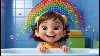 Splish, Splash, A Rainbow Bath | Colorful Nursery Rhyme for Toddlers | Fun Bath Time Song for Kids