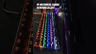 My new HP Mechanical Gaming Keyboard GK 320 #rgbkeyboard #ativirtual #keyboard #gamingkeyboard #rgb