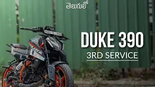 KTM Duke390 3rd Service Cost In Telugu #ktmduke390 #ktm390 #service #telugumotovlogs #teluguvlogs