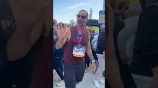 His Highness Prince Rahim Ahakhan in Chicago marathon #ismailia #chicagomarathon #onejamat #marathon