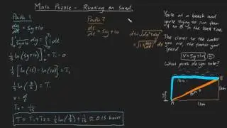 Math Puzzle - Running on sand