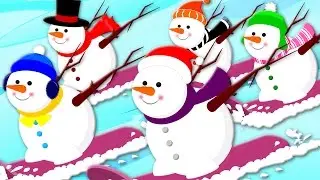 Five Little Snowman | Christmas Carols | Christmas Songs | Xmas with Monkey Rhymes