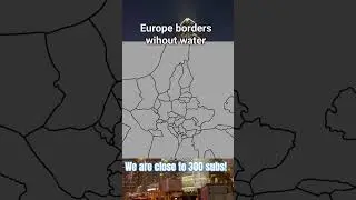 Europe borders without water #mapping #map #water #europe