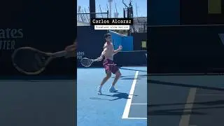 Carlos Alcaraz slow-motion forehand 💪 🇪🇸 🎾 #Tennis #Tenis #Alcaraz