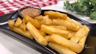 I Never Knew Cassava/Yuca Fries Taste Better Than French Fries, I Make It Everyday For The Family 😋