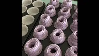 How to make Ube Brazo de Mercedes Cupcakes