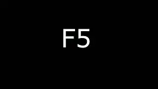 But then I had a very good idea I used F5