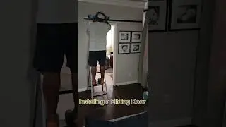 Installing a Sliding Door | Barn Door Installation | Installation of Sliding Barn Door #shorts