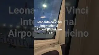 Leonardo da Vinci Airport FCO 🇮🇹 | Rome Airport Travel POV ✈️ #Shorts