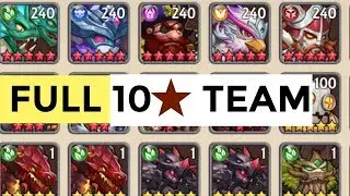 Epic Summoners - FULL 10 STAR TEAM | Tips Tricks Along The Way