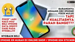 COBA BELI IPHONE XR MURAH / IPHONE SIM STICKER / MULUS DAN MURAH, TAPI KUALITASNYA PARAH BANGET BOS