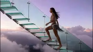 She Walks the Glass Staircase Like a Dream!  Try Seedance 1.0 now with #wavespeedai  #seedance #ai